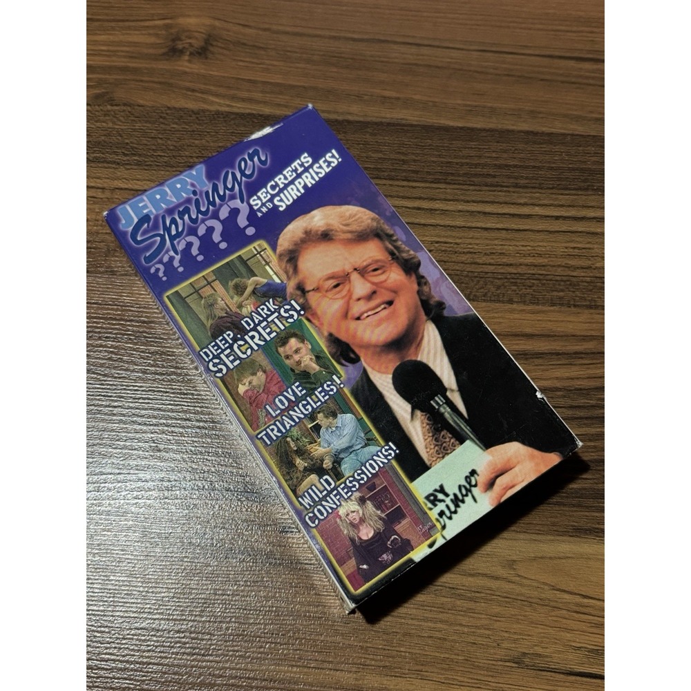 Jerry Springer - Secrets and Surprises (VHS, 1998) Tester Working Good